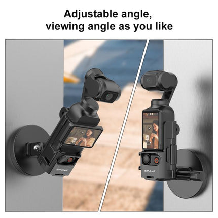 For DJI OSMO Pocket 3 PULUZ Protective Frame Magnetic Desktop Mount Angle Adjustable Base