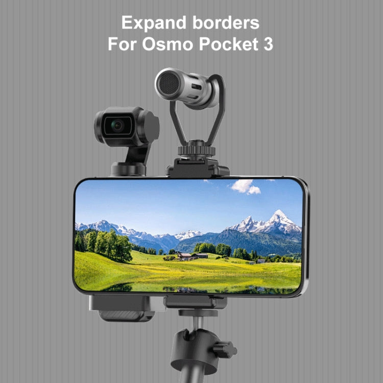 For DJI OSMO Pocket 3 PULUZ Protective Frame Expansion Phone Clamp  Adapter Bracket