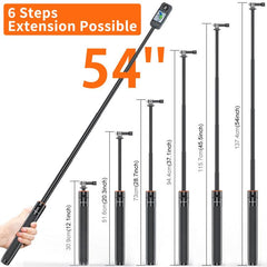 PULUZ 1.3m Action Camera Selfie Stick Tripod Vlog Live Streaming Holder