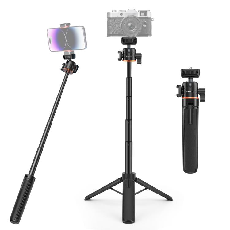 PULUZ Mini Phone Camera Extension Tripod Stand 360 Degree Ball Head Cold Shoe Selfie Stick