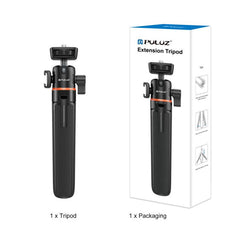 PULUZ Mini Phone Camera Extension Tripod Stand 360 Degree Ball Head Cold Shoe Selfie Stick
