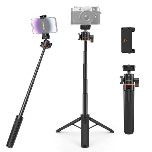 PULUZ Mini Phone Camera Extension Tripod Stand 360 Degree Ball Head Cold Shoe Selfie Stick