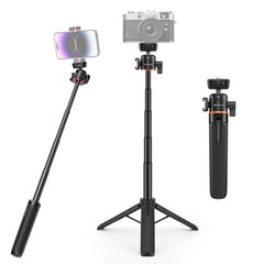 PULUZ Mini Phone Camera Extension Tripod Stand 360 Degree Ball Head Cold Shoe Selfie Stick
