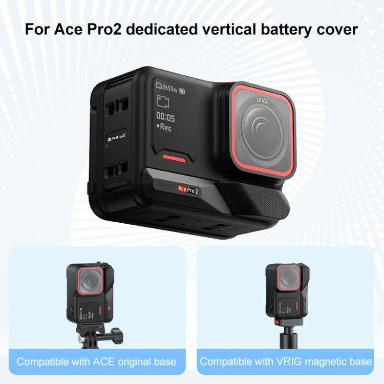 PULUZ Aluminum Alloy Battery Side Interface Cover for Insta360 Ace Pro 2