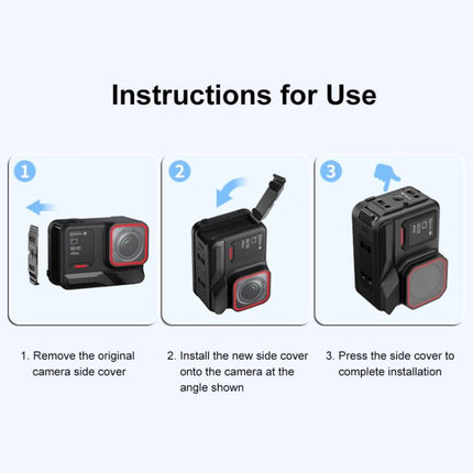 PULUZ ACE / AC Aluminum Alloy Battery Side Interface Cover for Insta360 Ace Pro 2, For Insta360 Ace Pro 2 ACE/AC Port