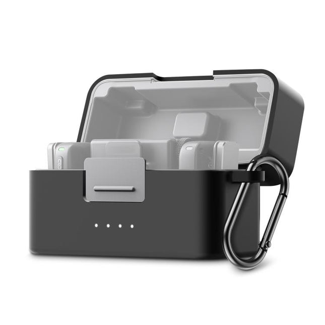 For DJI Mic Mini PULUZ Charging Case Silicone Scratch-proof Protective Cover