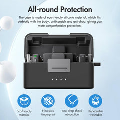 For DJI Mic Mini PULUZ Charging Case Silicone Scratch-proof Protective Cover