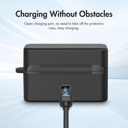 For DJI Mic Mini PULUZ Charging Case Silicone Scratch-proof Protective Cover