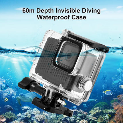 For GoPro HERO 4K 2024 PULUZ 60m / 196ft Waterproof Housing Protective Case with Buckle Basic Mount & Screw, Waterproof Case