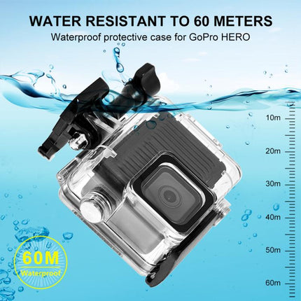 For GoPro HERO 4K 2024 PULUZ 60m / 196ft Waterproof Housing Protective Case with Buckle Basic Mount & Screw, Waterproof Case