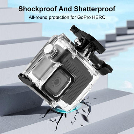 For GoPro HERO 4K 2024 PULUZ 60m / 196ft Waterproof Housing Protective Case with Buckle Basic Mount & Screw, Waterproof Case