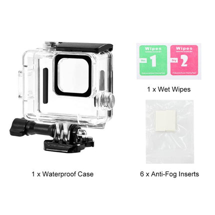 For GoPro HERO 4K 2024 PULUZ 60m / 196ft Waterproof Housing Protective Case with Buckle Basic Mount & Screw, Waterproof Case