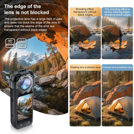 For Insta360 X5 PULUZ Snap-on Optical Tempered Glass Lens Guard Protective Cover, For Insta360 X5