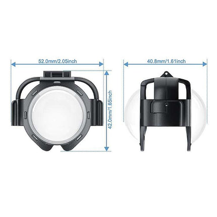 For Insta360 X5 PULUZ Snap-on Optical Tempered Glass Lens Guard Protective Cover, For Insta360 X5