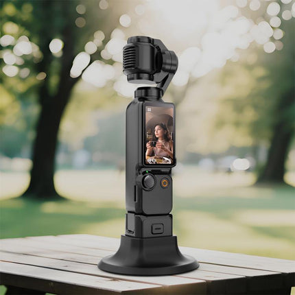 For DJI Osmo Pocket 3 PULUZ Adhesive Type Silicone Dock Desktop Base Bracket