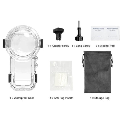 For Insta360 X5 PULUZ Quick Release 60m Waterproof Sealed Diving Case, Quick Release Diving Case
