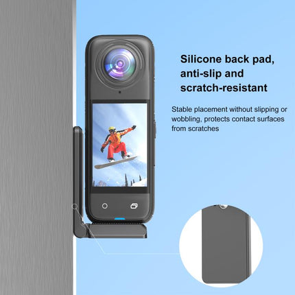 PULUZ Folding Magnetic Mount Base L Bracket For Insta360 X4 / X5 / DJI Pocket 3