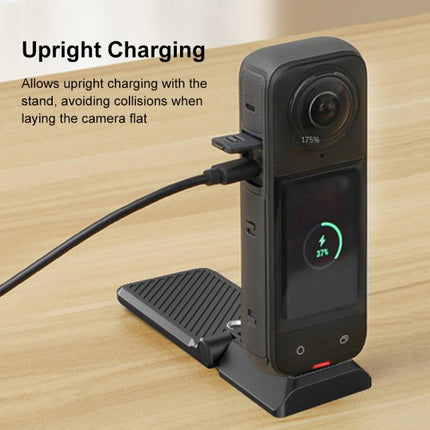 PULUZ Folding Magnetic Mount Base L Bracket For Insta360 X4 / X5 / DJI Pocket 3