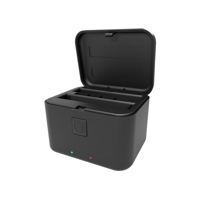 For Insta360 X5 PULUZ Dual-Batteries Charging Box Battery & Memory Card Storage Case, For Insta360 X5 Batteries Charging Box
