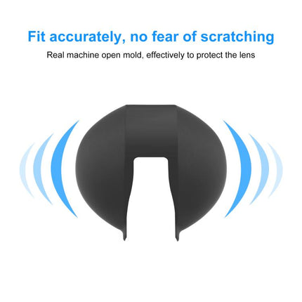 For Insta360 X5 PULUZ Invisible Dive Case Lens Guard Silicone Protective Lens Cap Cover, For Insta360 X5