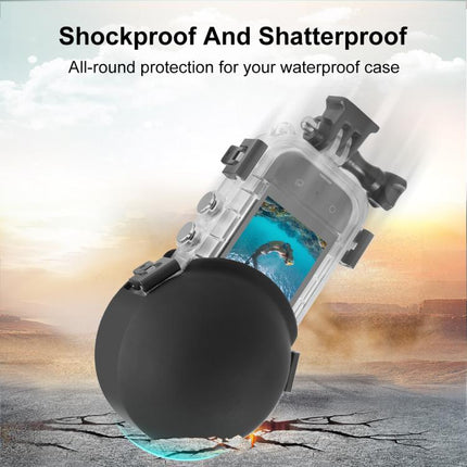 For Insta360 X5 PULUZ Invisible Dive Case Lens Guard Silicone Protective Lens Cap Cover, For Insta360 X5