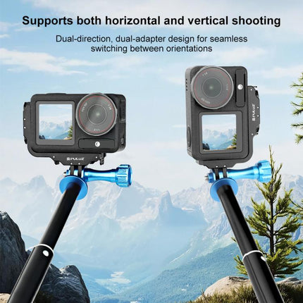 For DJI Osmo Action 5 Pro / 4 / 3 PULUZ Vertical Horizontal Shooting Quick Release Metal Magnetic L Bracket