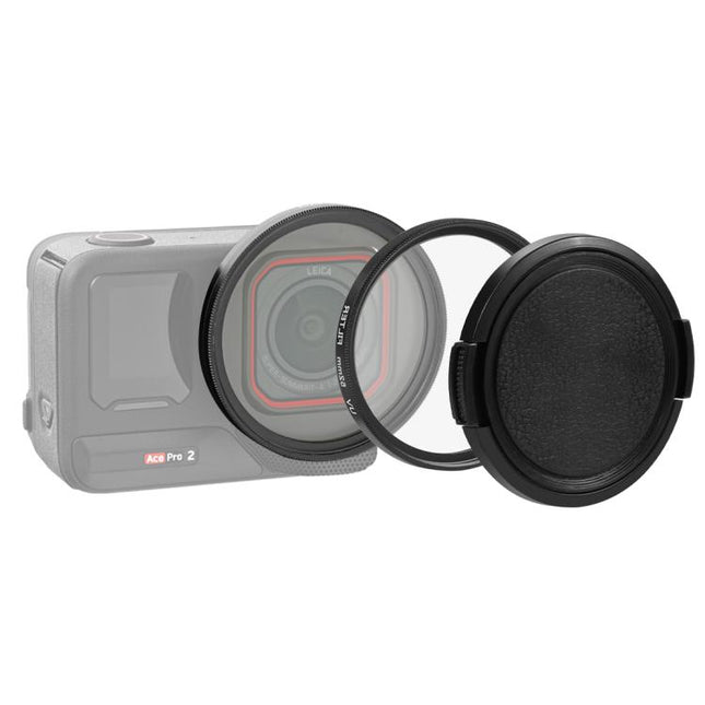 For Insta360 Ace Pro 2 PULUZ 52mm UV Lens Filter Adapter Ring with Lens Cover, For Insta360 Ace Pro 2 Filter Adapter Ring