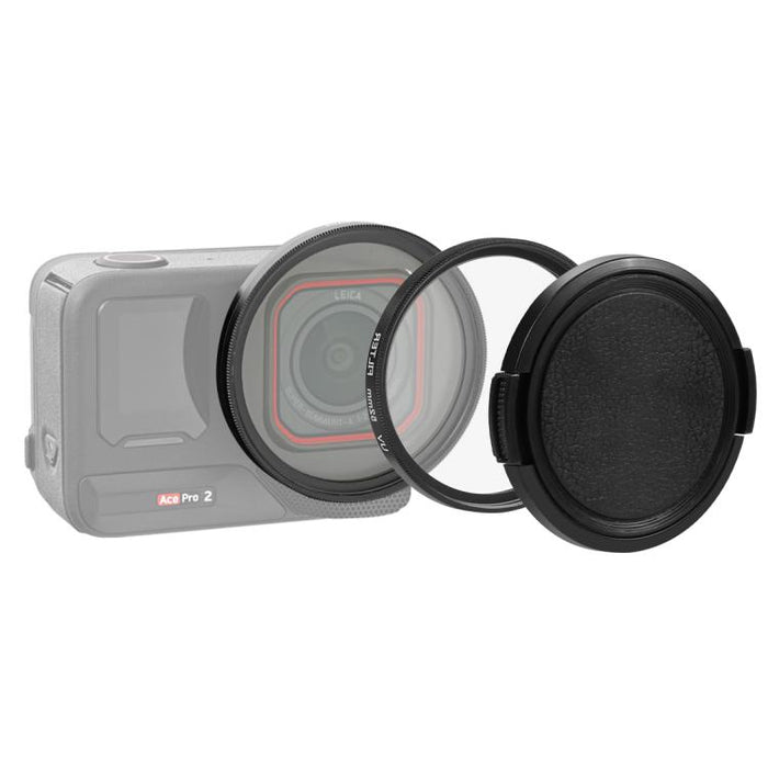 For Insta360 Ace Pro 2 PULUZ 52mm UV Lens Filter Adapter Ring with Lens Cover, For Insta360 Ace Pro 2 Filter Adapter Ring