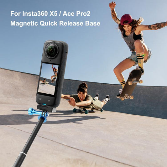 For Insta360 X5 / Ace / Ace Pro PULUZ Magnetic Quick Release Base Mount
