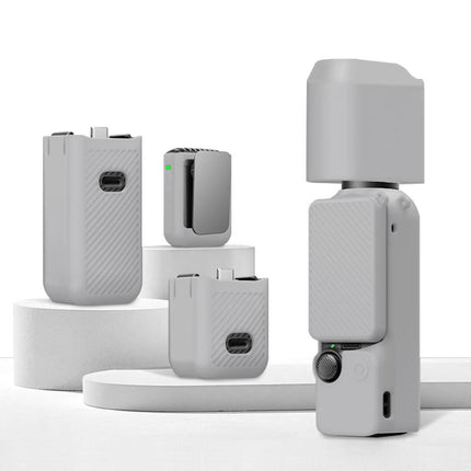 For DJI OSMO Pocket 3 PULUZ 6 in 1 Body Lens Handle Screen Mic Silicone TPU Cover