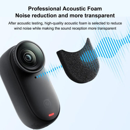 For Insta360 GO 3 / 3S PULUZ 6pcs Noise Reduction Windshield Foam Gasket, For Insta360 GO 3 / 3S