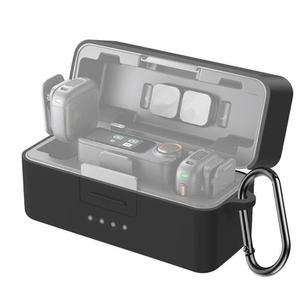 For DJI Mic 3 PULUZ Charging Case Silicone Scratch-proof Protective Cover, For DJI Mic 3