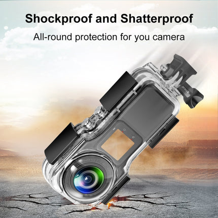 For Insta360 One RS 1-Inch 360 Edition PULUZ 40m Underwater Waterproof Housing Case