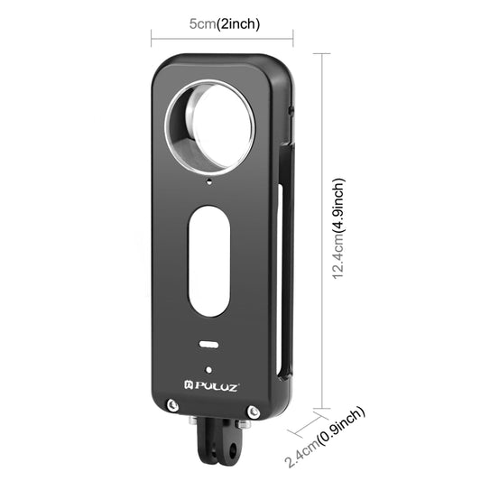 For Insta360 X3 PULUZ Metal Protective Cage Rig Housing Frame with Lens Protector, Metal Frame with Lens Protector US Stock, Metal Frame with Lens Protector