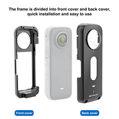 For Insta360 X3 PULUZ Metal Protective Cage Rig Housing Frame with Lens Protector, Metal Frame with Lens Protector US Stock, Metal Frame with Lens Protector