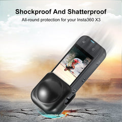 For Insta360 X3 PULUZ Silicone Protective  Lens Cover