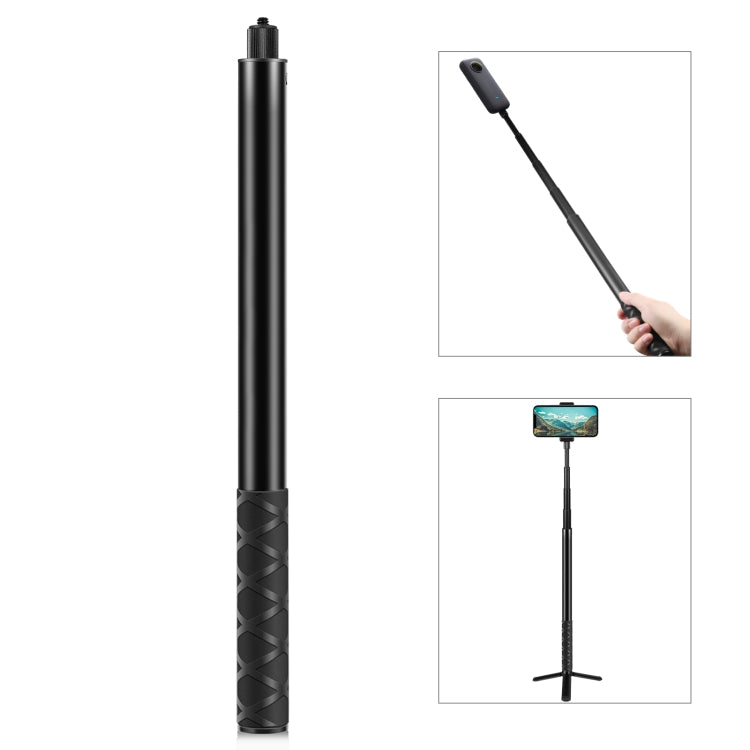 PULUZ 157cm Metal Selfie Stick Monopod  for Insta360 One RS / X2 / X3 / X4, 150cm Monopod