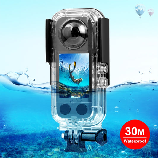 For Insta360 X3 PULUZ 30m Underwater Waterproof Housing Case, 30m Waterproof Case