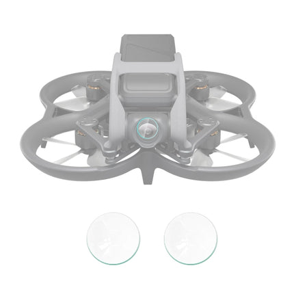 For DJI Avata PULUZ 2pcs Tempered Glass Drone Lens Film