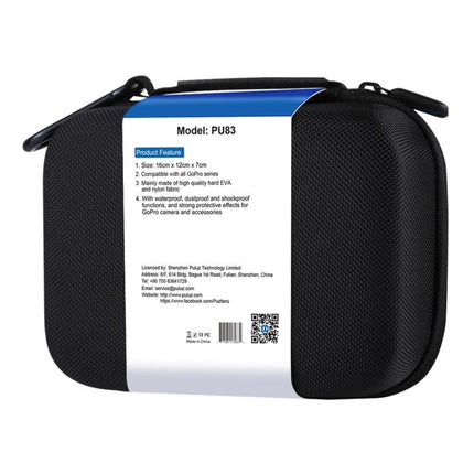 PULUZ Waterproof Carrying and Travel Case for GoPro, DJI Osmo Action and other Sport Cameras Accessories, Small Size: 16cm x 12cm x 7cm, For GoPro, Size: 16cm x 12cm x 7cm