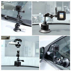 PULUZ Magic Arm with Pump Suction Cup Aluminum Alloy Mount, Magic Arm with Suction Cup Mount