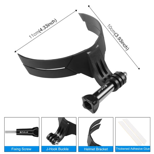 PULUZ Bending Action Camera Motorcycle Helmet Chin Mount
