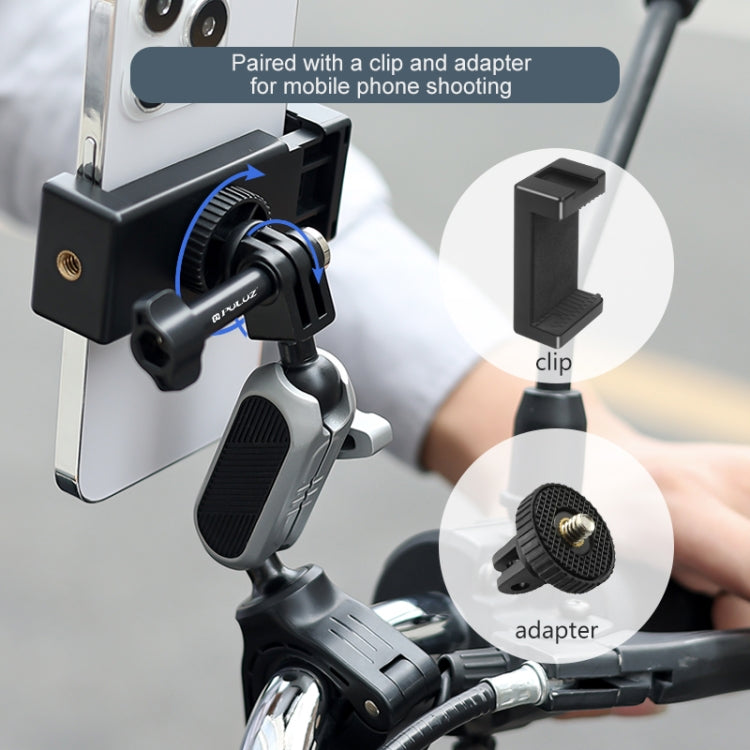 PULUZ Handlebar  Arm Mount with Phone Clamp & Mount Adapter & Long Screw, Handlebar Mount