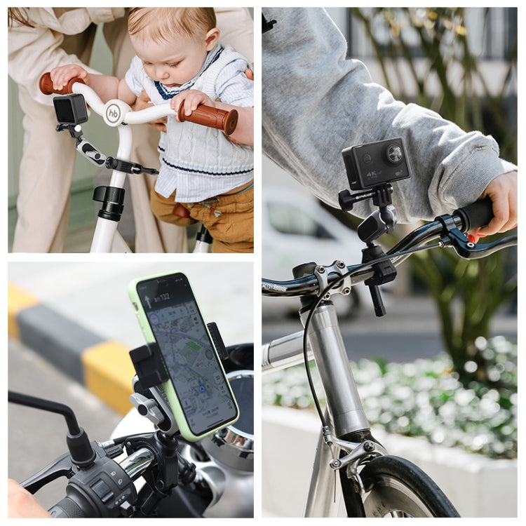 PULUZ Handlebar  Arm Mount with Phone Clamp & Mount Adapter & Long Screw, Handlebar Mount