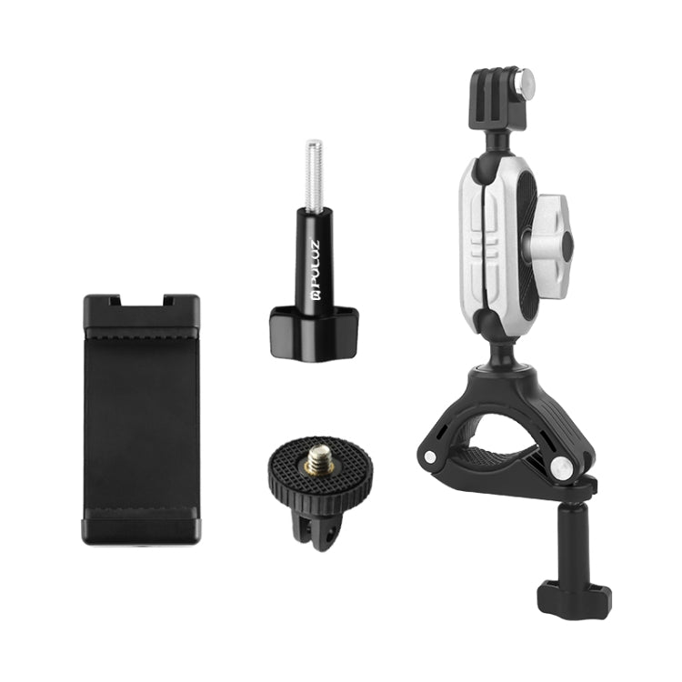 PULUZ Handlebar  Arm Mount with Phone Clamp & Mount Adapter & Long Screw