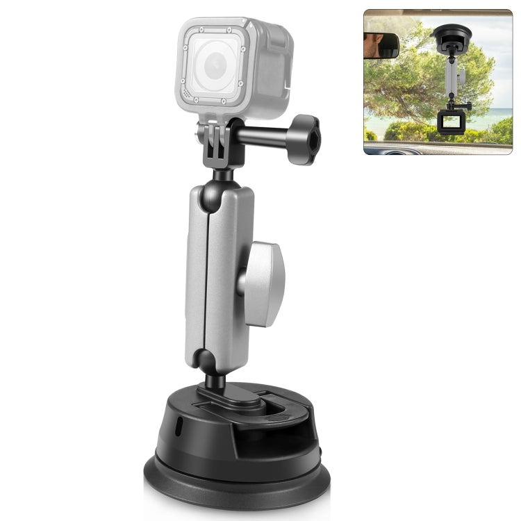 PULUZ Car Suction Cup Arm Mount with Mount Adapter & Long Screw