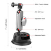 PULUZ Car Suction Cup Arm Mount with Mount Adapter & Long Screw