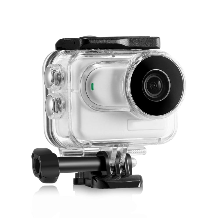 For Insta360 GO 3 PULUZ 60m Underwater Waterproof Housing Case with Base Adapter & Screw