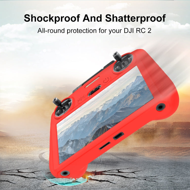 For DJI Mini 4 Pro / Air 3 Remote Control / DJI RC 2 with Screen PULUZ Silicone Protective Case, For DJI RC 2