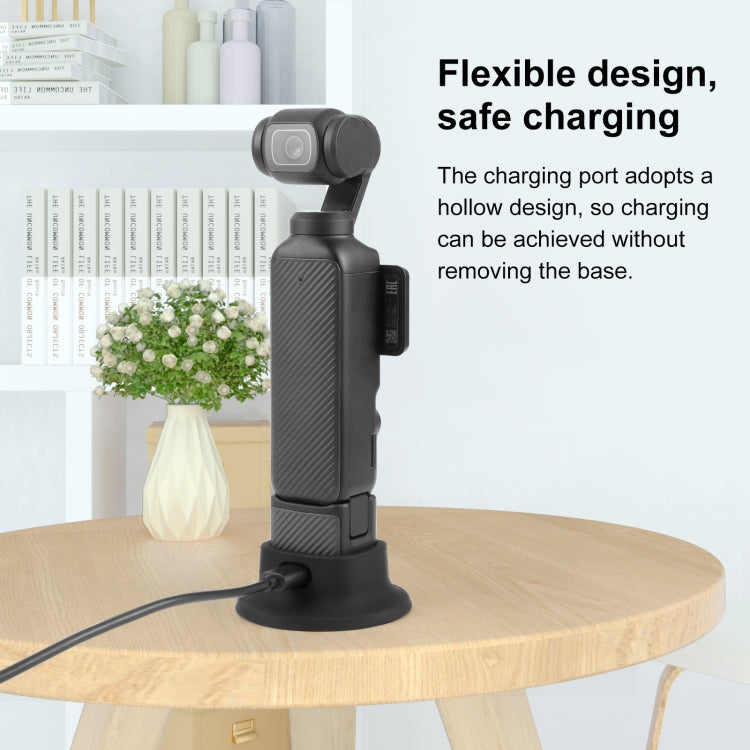 For DJI Osmo Pocket 3 PULUZ Silicone Dock Desktop Charging Base Bracket